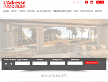 Tablet Screenshot of ladresseimmo.com